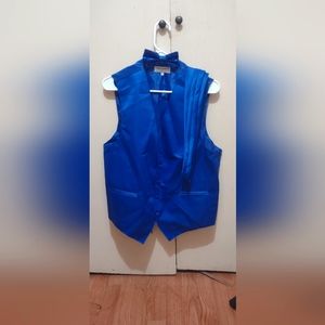 Blue Medium size vest with bow tie and tie
